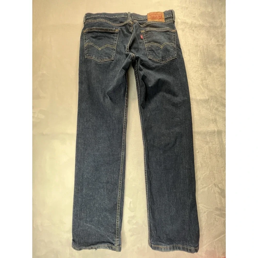 LEVI's 505 Mens 34 x‎ 30 Jeans Dark Blue Straight Leg